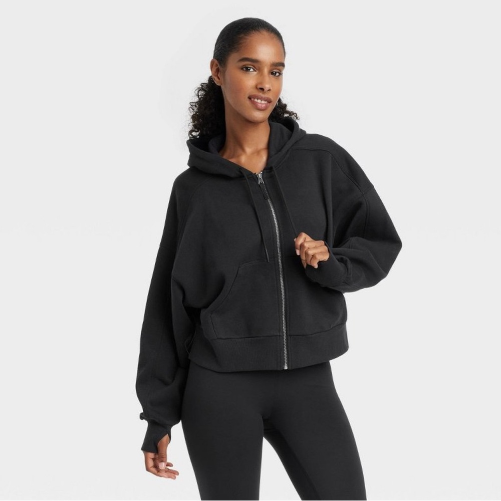 JoyLab Black Zip-Up Hoodie